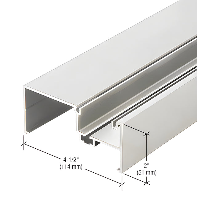 CRL-U.S. Aluminum Clear Anodized Open Back Vertical Mullion, Thermally Improved - 24'-2"