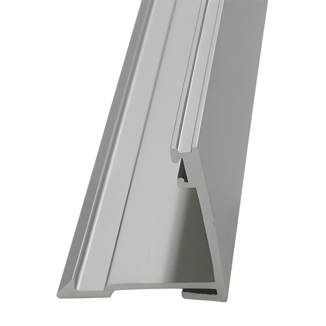 CRL-U.S. Aluminum Clear Anodized Receptor Face with Weatherstrip - 24'-3"