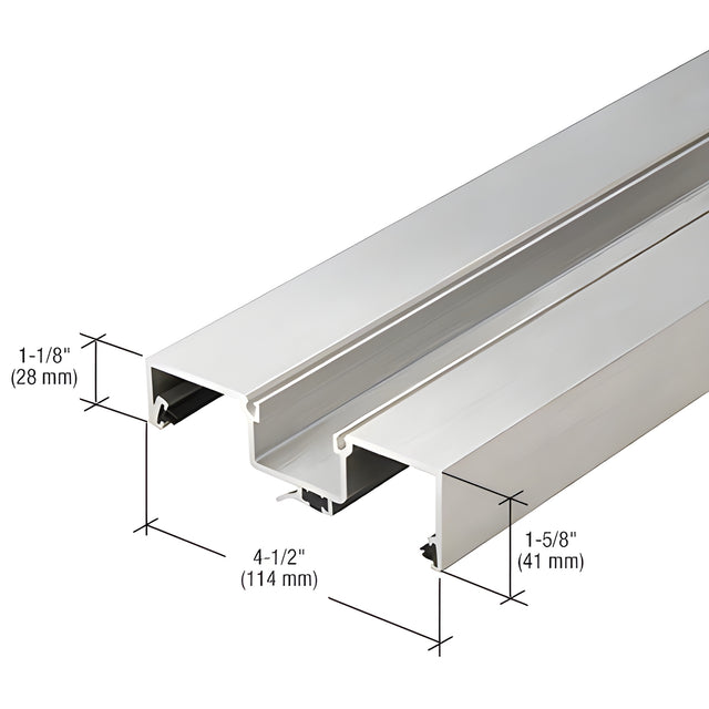 CRL-U.S. Aluminum Clear Anodized Rotating Mullion, Thermally Improved - 24'-2"