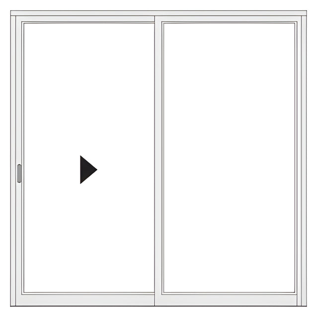 CRL-U.S. Aluminum Clear Anodized Series 2000 Custom Multi-Panel 48" x 96" Narrow Stile Sliding Entrance Door