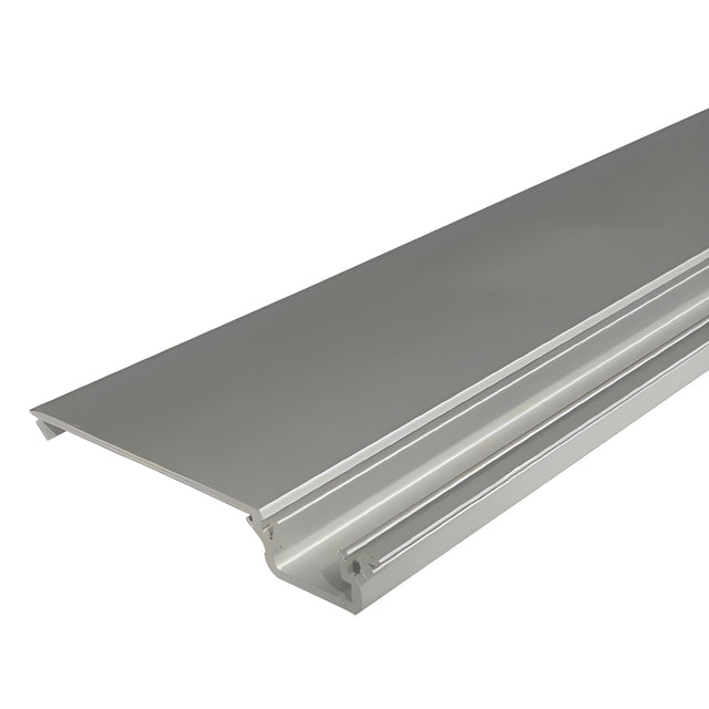 CRL-U.S. Aluminum Clear Anodized Shallow Pocket Vertical Insert for 1/4" Glazing - 24'-2"