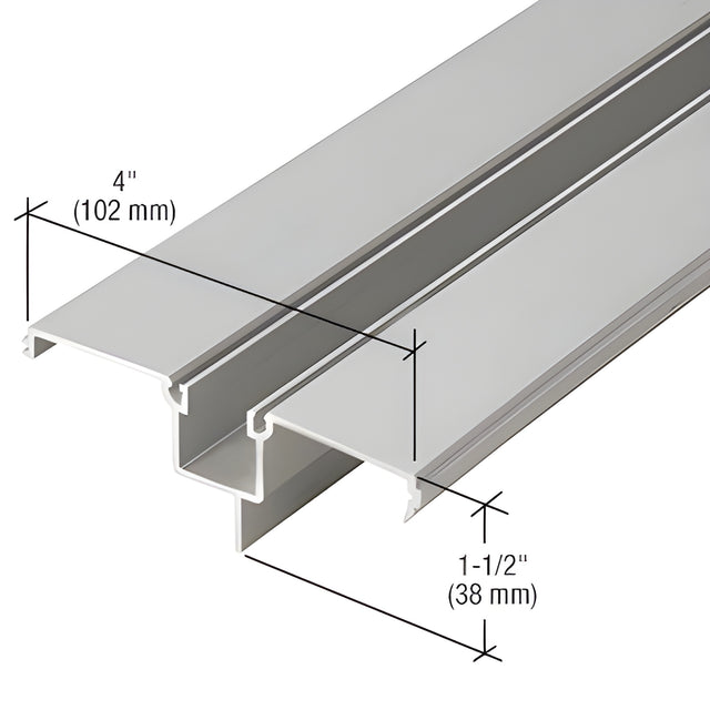 CRL-U.S. Aluminum Clear Anodized Stacking Head Insert - 24'-2"