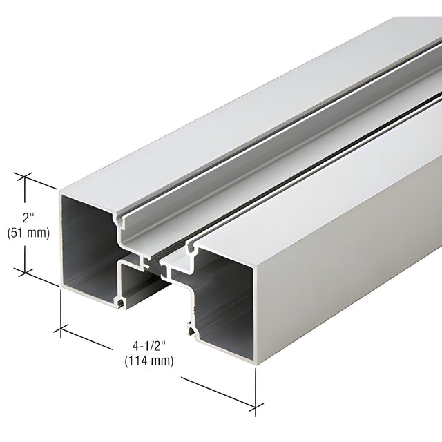CRL-U.S. Aluminum Clear Anodized Vertical Stacking Mullion, Thermally Improved - 24'-2"