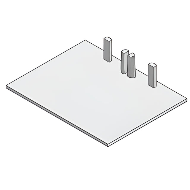 CRL-U.S. Aluminum Closure Plate for Vertical Mullion with 2" Triple Glazing- 50/Pk