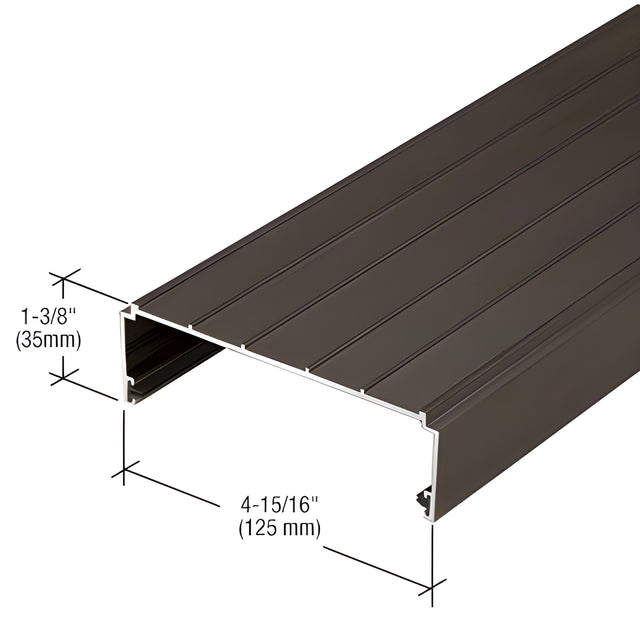 CRL-U.S. Aluminum Compensating Head Channel, Bronze Black Anodized - 24'-2"