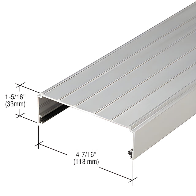 CRL-U.S. Aluminum Compensating Head Channel, Clear Anodized - 24'-2"