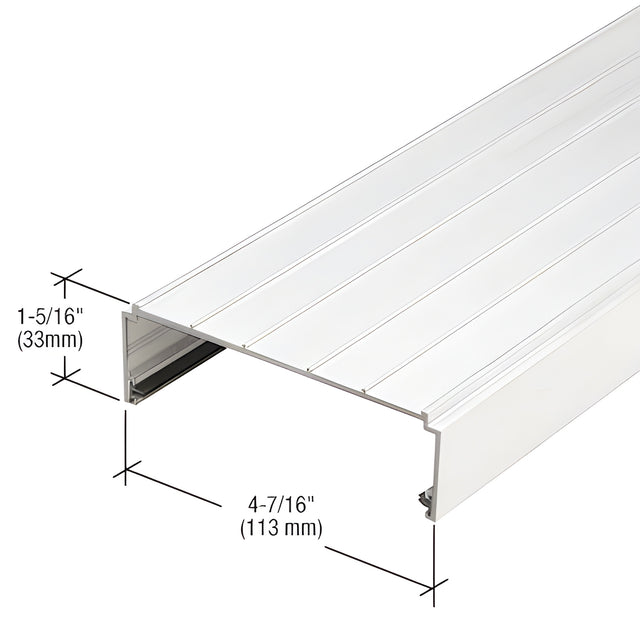 CRL-U.S. Aluminum Compensating Head Channel, White KYNAR® Paint - 24'-2"