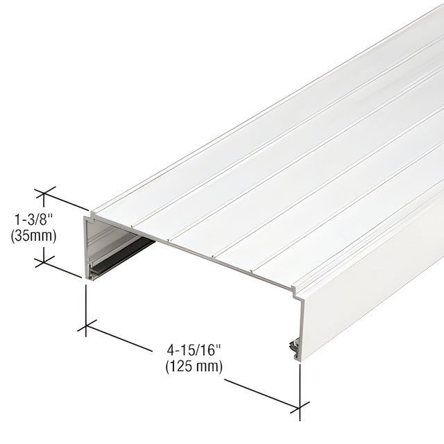 CRL-U.S. Aluminum Compensating Head Channel, White KYNAR® Paint - 24'-2"