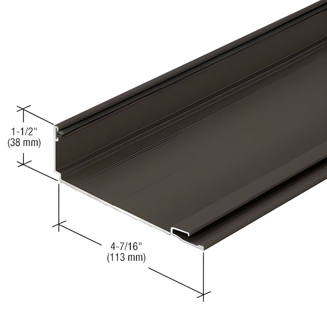 CRL-U.S. Aluminum Compensating Jamb Channel, Bronze Black Anodized - 24'-2"