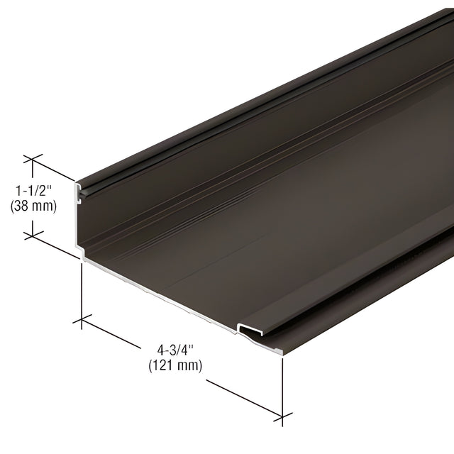 CRL-U.S. Aluminum Compensating Jamb Channel, Bronze Black Anodized - 24'-2"