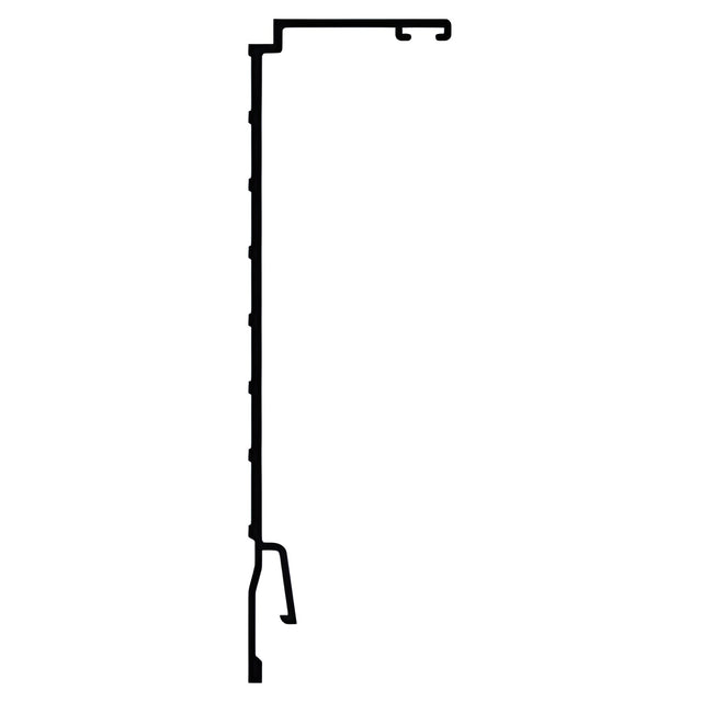 CRL-U.S. Aluminum Compensating Jamb Channel JC462 Less Weather Seal, Bronze Black Anodized - 24'-2"