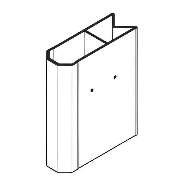 CRL-U.S. Aluminum Corner Mullion 8" Splice Sleeve- 5/Pk
