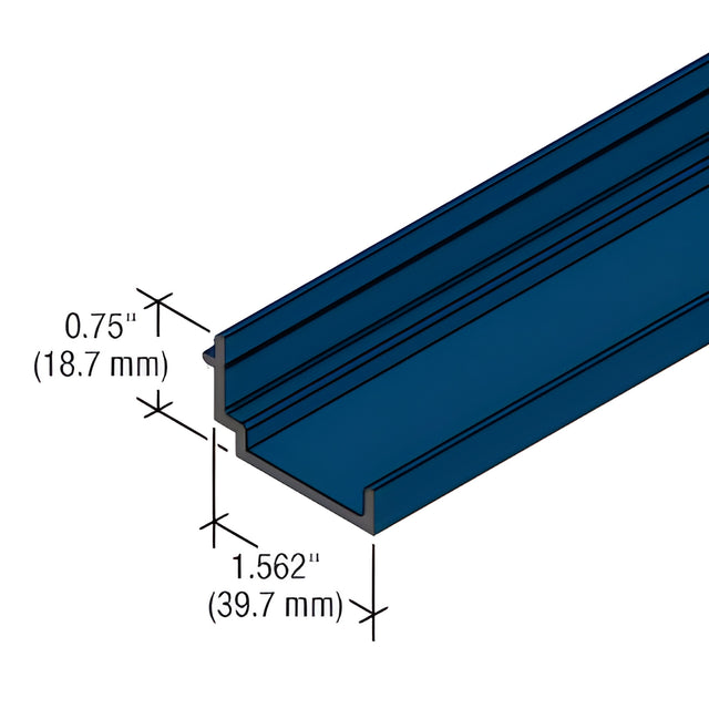 CRL-U.S. Aluminum Custom KYNAR® Anodized 1" Perimeter Pocket Filler for StormWall XL Vertical Mullions
