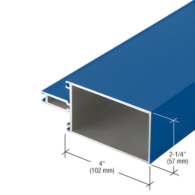 CRL-U.S. Aluminum Custom KYNAR® Paint 4" Captured Glazed Vertical Mullion - 24'-2"