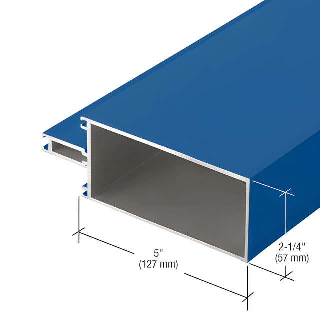 CRL-U.S. Aluminum Custom KYNAR® Paint 5" Captured Glazed Vertical Mullion - 24'-2"