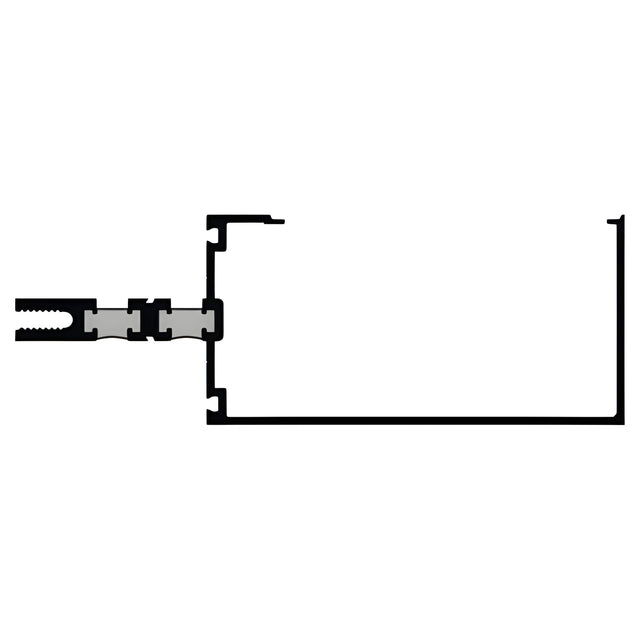 CRL-U.S. Aluminum Custom KYNAR® Paint 5" Open Back Triple Glaze Thermally Broken Horizontal Mullion - 24'-2"