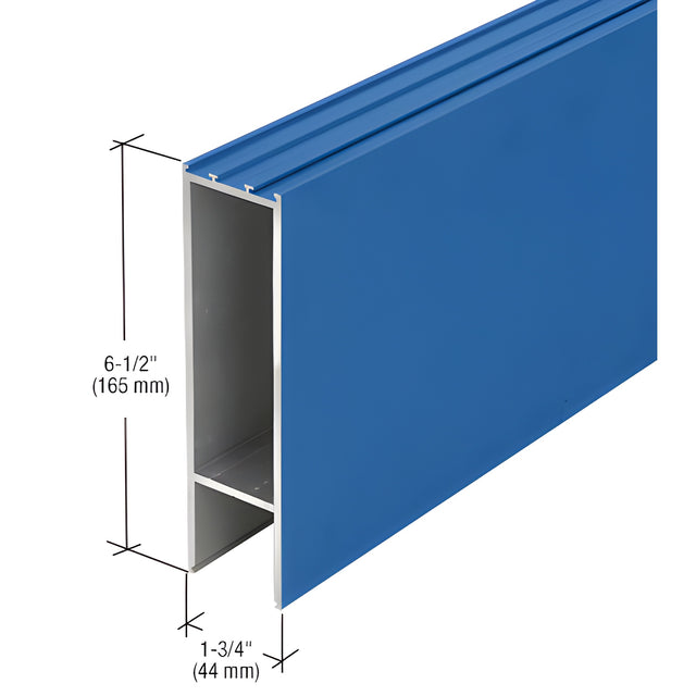 CRL-U.S. Aluminum Custom KYNAR® Paint 6-1/2" Bottom Rail/Bulkhead - 21'-6"