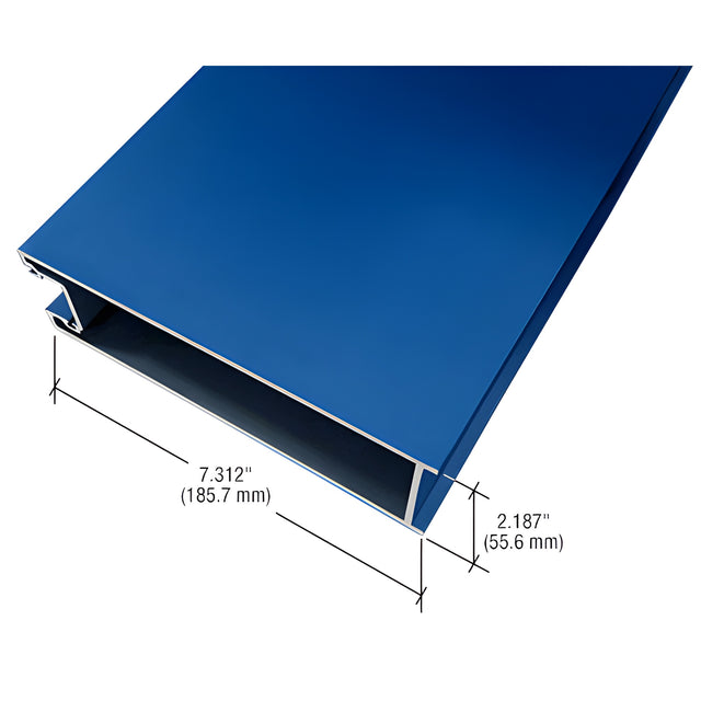 CRL-U.S. Aluminum Custom KYNAR® Paint 7-5/16" Bottom Rail IG500 Door for 9/16" Glazing - 21'