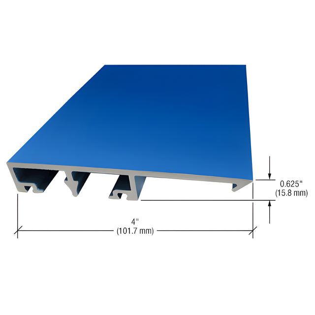 CRL-U.S. Aluminum Custom KYNAR® Paint 90 Degree Corner Exterior Face Cap for 1" Glass - 24'-2"