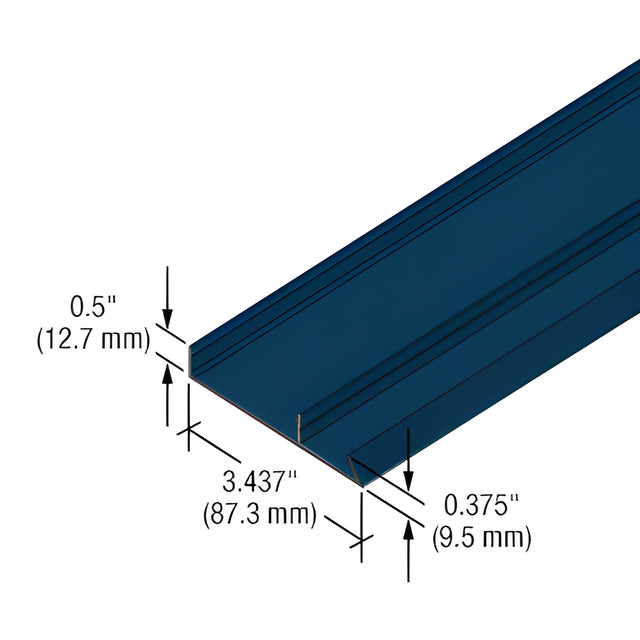 CRL-U.S. Aluminum Custom KYNAR® Paint 90 Degree Face Cap for StormWall XL Captured Mullions