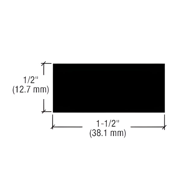 CRL-U.S. Aluminum Custom KYNAR® Paint Bar 1-1/2" x 1/2" - 21'-2"