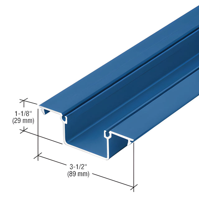 CRL-U.S. Aluminum Custom KYNAR® Paint Deep Pocket Insert for 1" Glass - 24'-2"