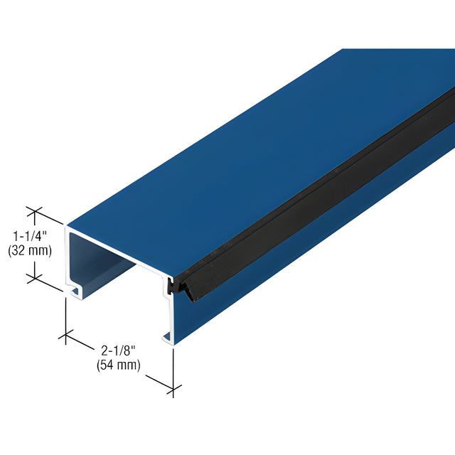 CRL-U.S. Aluminum Custom KYNAR® Paint Door Stop with Weatherseal - 21'-2"