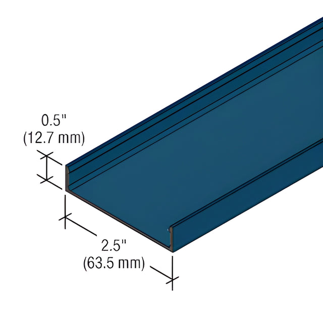 CRL-U.S. Aluminum Custom KYNAR® Paint Face Cap for StormWall XL Captured Mullions