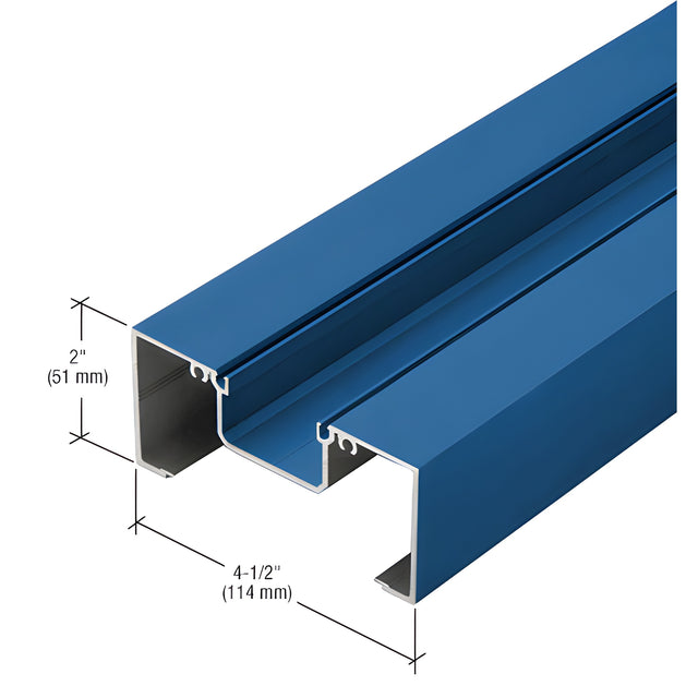 CRL-U.S. Aluminum Custom KYNAR® Paint Open Back Head/Jamb Mullion - 24'-2"