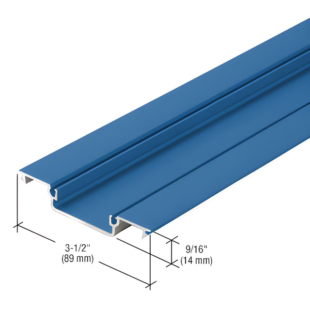 CRL-U.S. Aluminum Custom KYNAR® Paint Shallow Pocket Insert for 1" Glass - 24'-2"