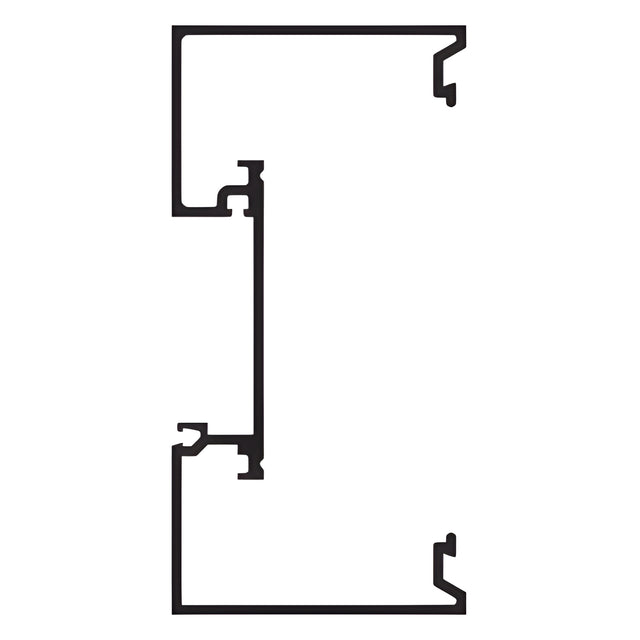 CRL-U.S. Aluminum Custom KYNAR® Paint Shallow Pocket Vertical Mullion for 1-5/16" Glass - 24'-2"