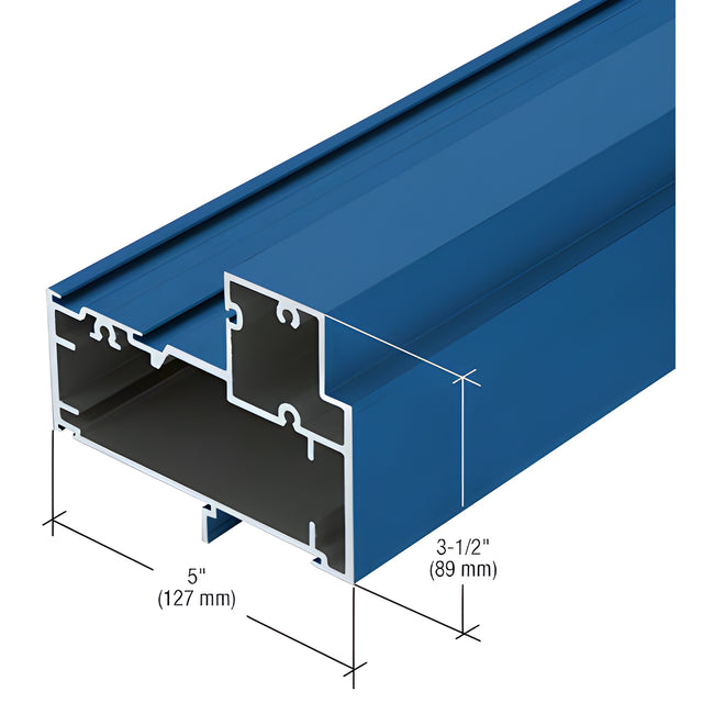 CRL-U.S. Aluminum Custom KYNAR® Paint Transom Door Header for Overhead Concealed Closer - 24'-2"