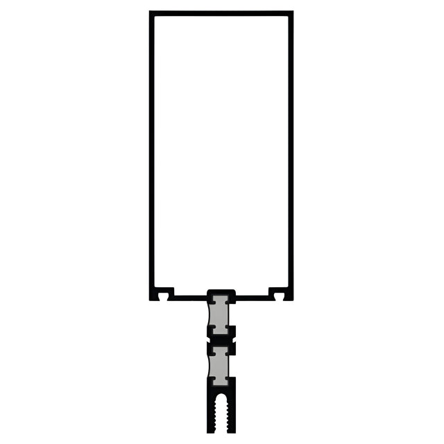 CRL-U.S. Aluminum Custom KYNAR® Paint Triple Glaze Thermally Broken 5" Vertical Mullion - 24'-2"