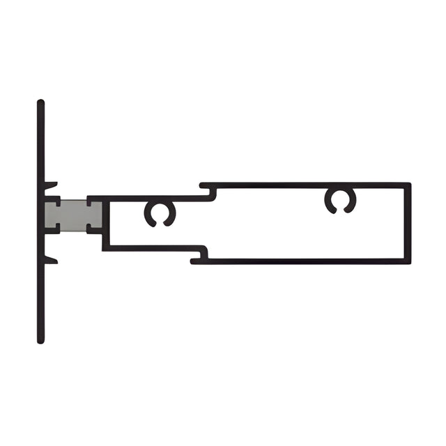 CRL-U.S. Aluminum Custom KYNAR® Paint Tubular Horizontal Mullion - 24-2"
