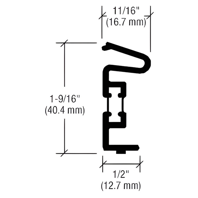 CRL-U.S. Aluminum Custom KYNAR® Paint Wall Jamb Filler - 24'-2"