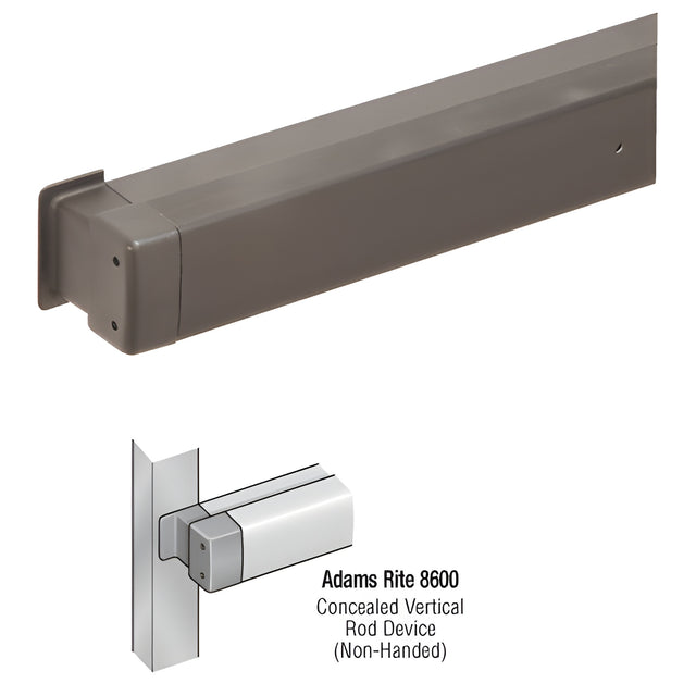 CRL-U.S. Aluminum Dark Bronze Anodized Panic Concealed Vertical Rod Adams Rite® 8600 Only 42"