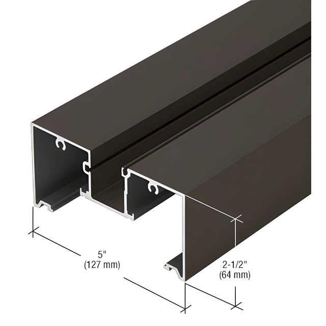 CRL-U.S. Aluminum Dark Bronze/Black Anodized Class 1 Head/Jamb Mullion - 24'-2"