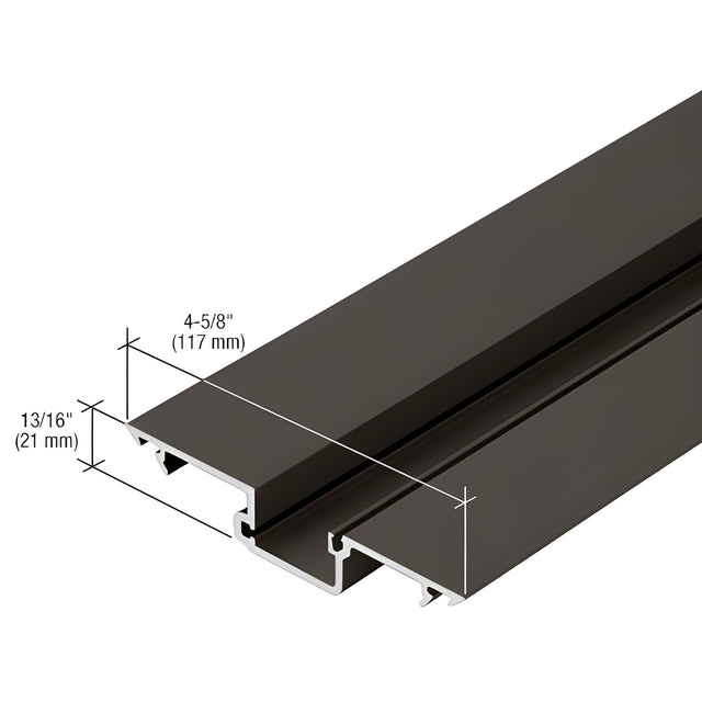 CRL-U.S. Aluminum Dark Bronze/Black Anodized Class 1 Shallow Pocket Insert - 24'-2"