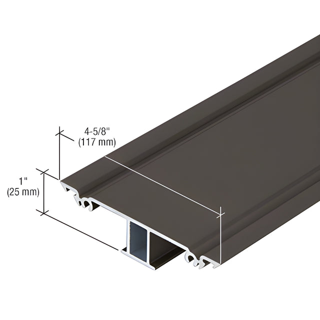 CRL-U.S. Aluminum Dark Bronze/Black Anodized Class 1 Snap-In Flat Insert - 24'-2"
