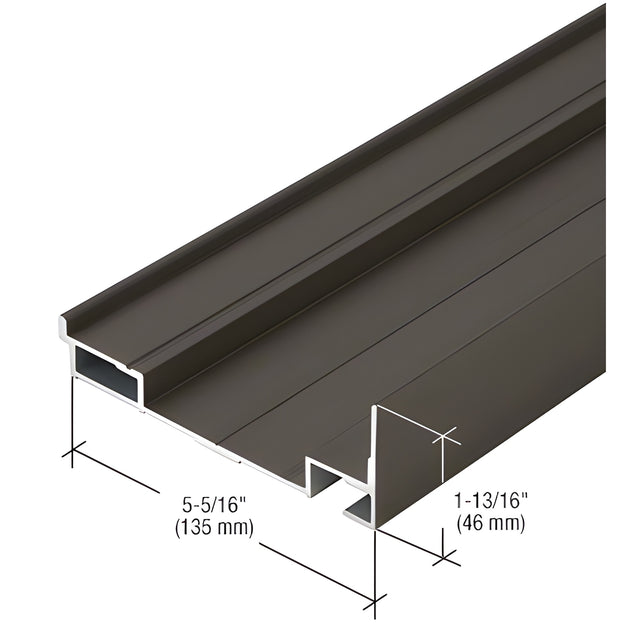 CRL-U.S. Aluminum Dark Bronze/Black Anodized Class 1 Subsill - 24'-2"