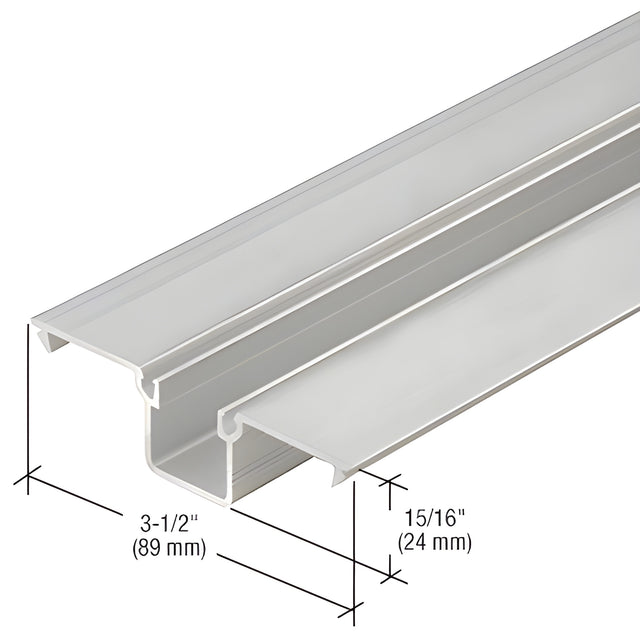 CRL-U.S. Aluminum Deep Pocket Insert for 1/4" Glazing, Clear Anodized - 24'-2"