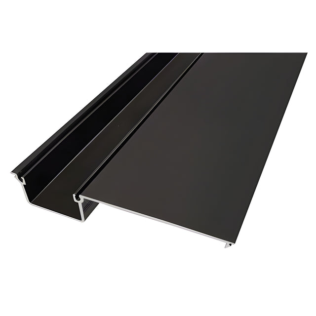 CRL-U.S. Aluminum Deep Pocket Insert for Door Jamb/Vertical Mullion, Bronze Black Anodized - 24'-2"