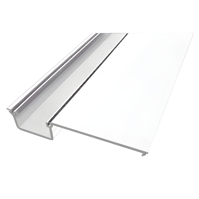 CRL-U.S. Aluminum Deep Pocket Insert for Door Jamb/Vertical Mullion, White KYNAR® Paint- 24'-2"
