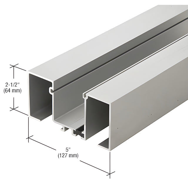 CRL-U.S. Aluminum Deep Pocket Wall Jamb, Thermally Broken, Clear Anodized Class 1 - 24'-2"