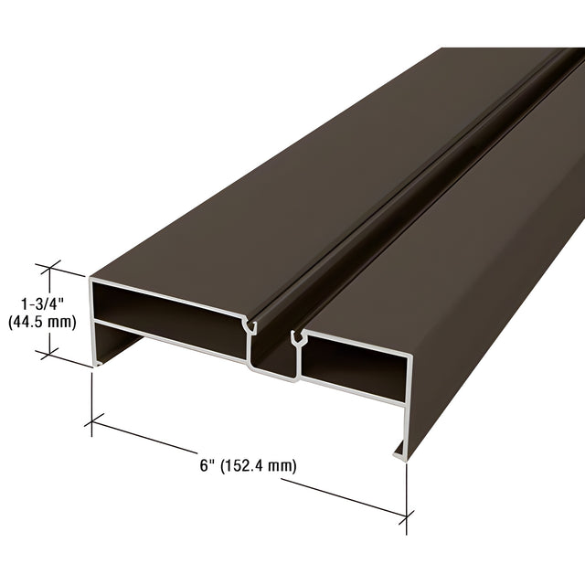 CRL-U.S. Aluminum Door Jamb, Bronze Black Anodized, 21'-9"