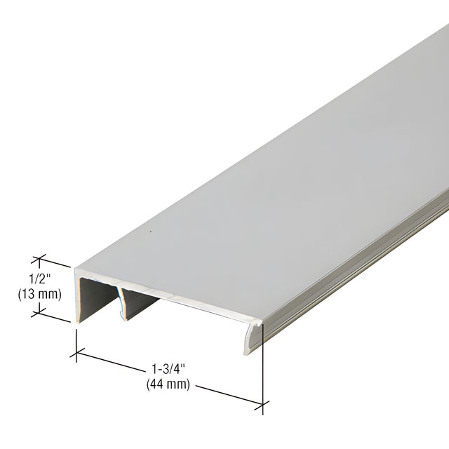 CRL-U.S. Aluminum Door Jamb Face Cap, Clear Anodized Class 1 - 24'-2"