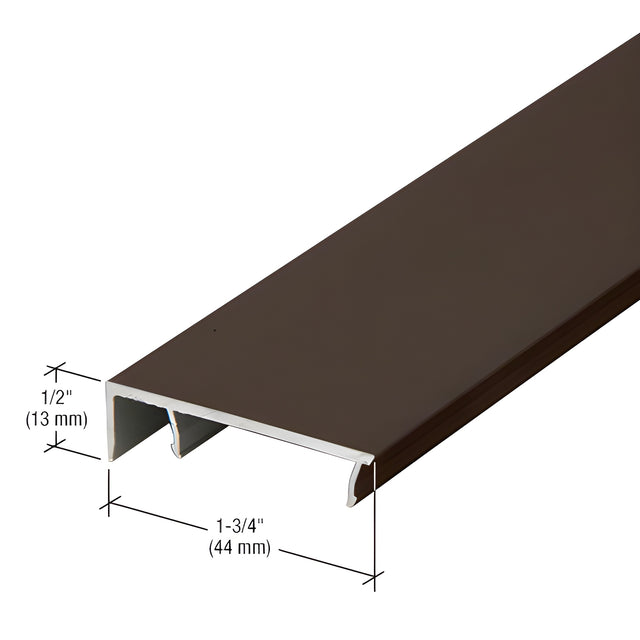 CRL-U.S. Aluminum Door Jamb Face Cap, Dark Bronze/Black Anodized Class 1 - 24'-2"