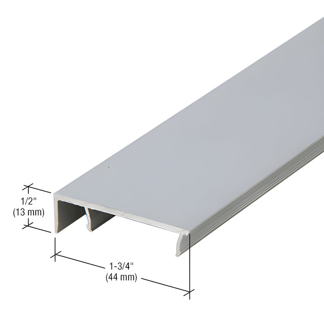 CRL-U.S. Aluminum Door Jamb Face Cap, Mill - 24'-2"