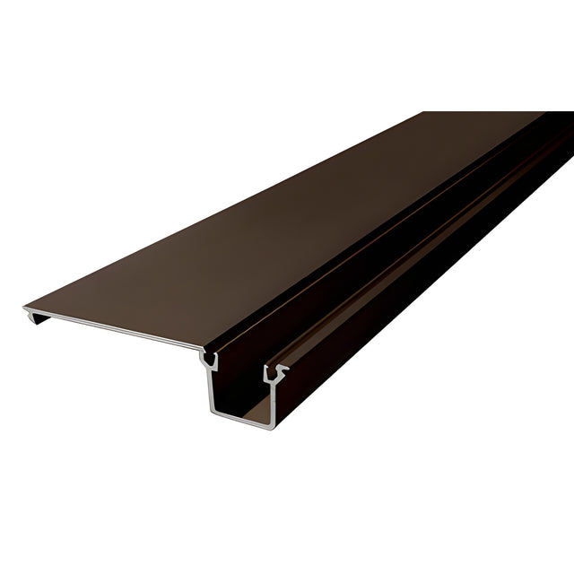 CRL-U.S. Aluminum Door Jamb/Vertical Flat Filler, Bronze Black Anodized - 21'-8"