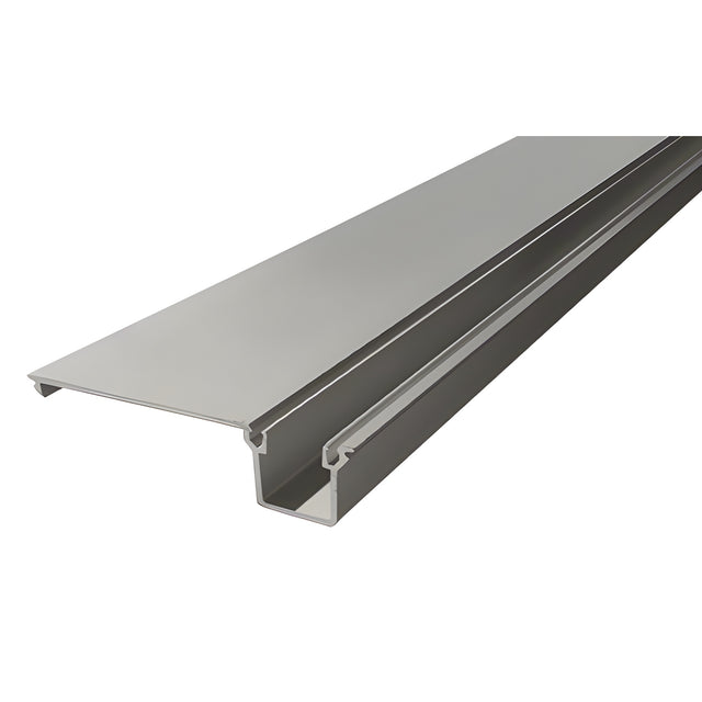 CRL-U.S. Aluminum Door Jamb/Vertical Flat Filler, Clear Anodized - 21'-8"
